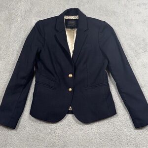 J. Crew Navy Blazer with Gold Buttons